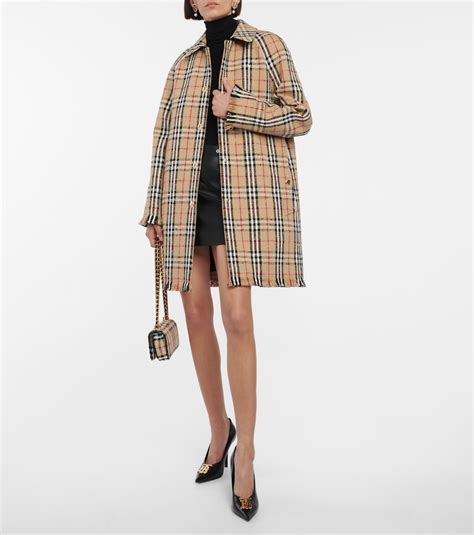 Vintage Check Camden car coat in multicoloured